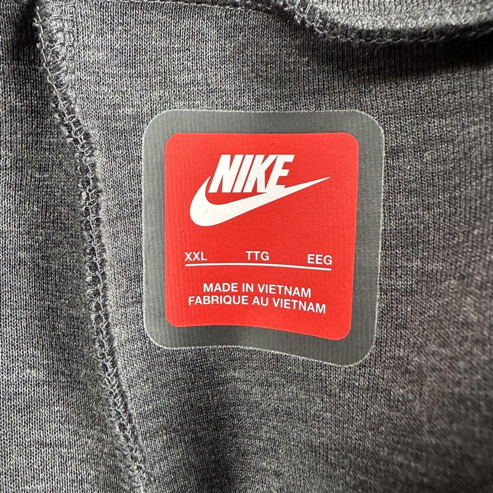Nike Tech Fleece Pants Open Hem Mens 2XL Gray Straight Leg IM0697-032 - Picture 16 of 16
